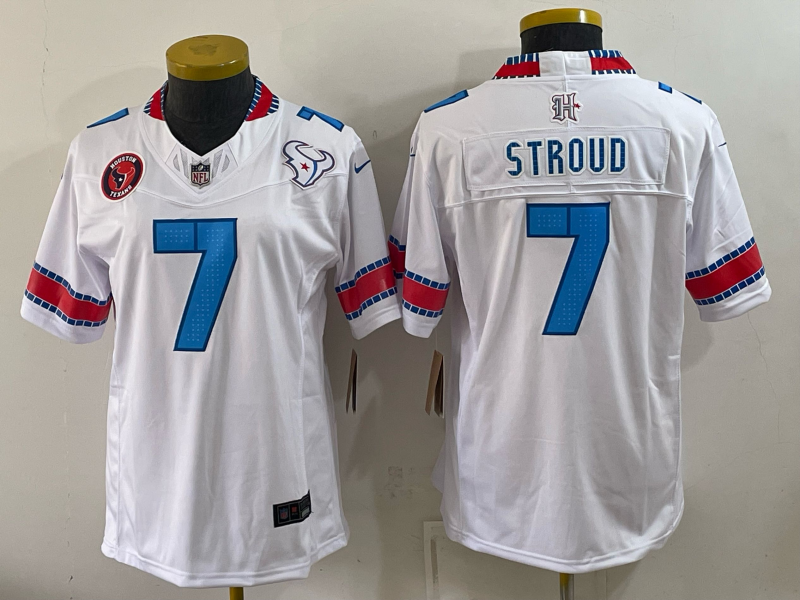 Women Houston Texans #7 Stroud white 2026 Nike NFL Jersey 0915002